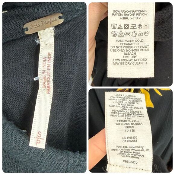 Free People Tropical Escape Halter Neck Cutout Maxi Dress in Black | Size Small - Picture 8 of 9